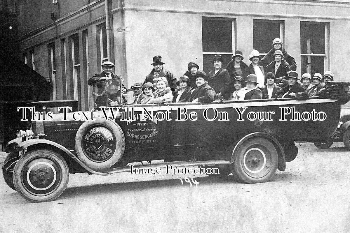YO 6381 - Blue & White Coaches Charabanc , Sheffield, Yorkshire