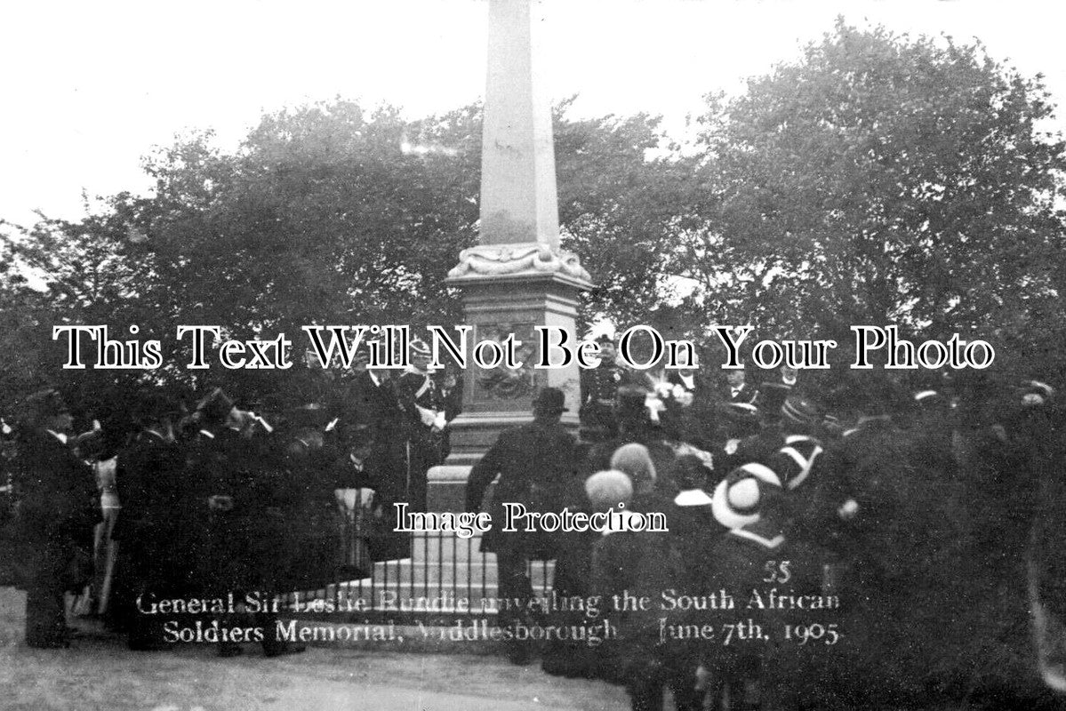 YO 6447 - Unveiling South African War Memorial, Middlesbrough 1905
