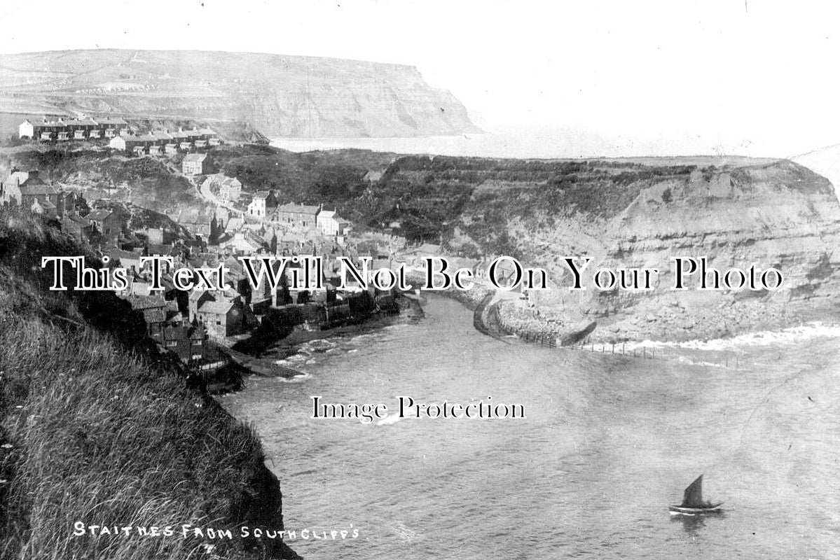 YO 6499 - Staithes From Southcliffs, Yorkshire c1919