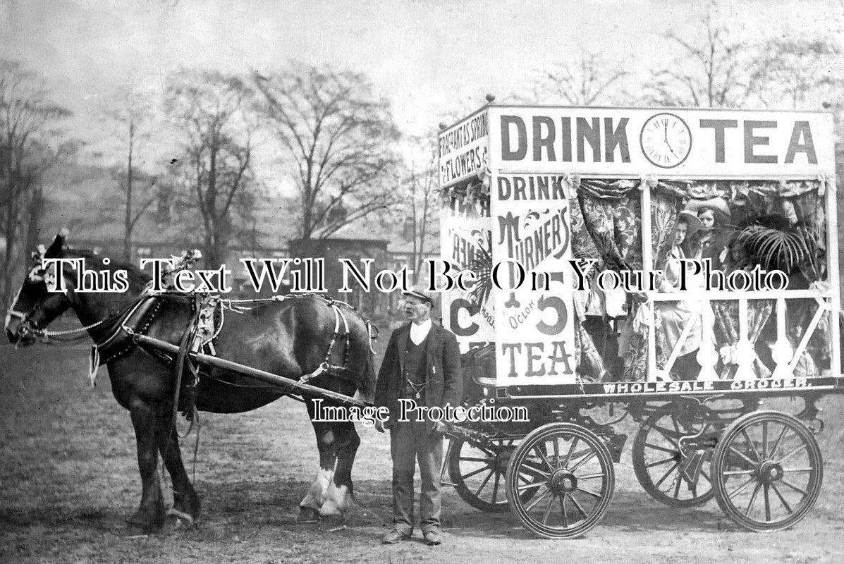YO 6584 - Turners Tea Wagon Horse & Cart, Sheffield, Yorkshire
