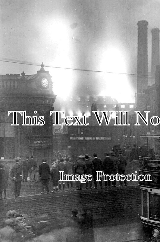 YO 6686 - Fire At Skeltons Heeley, Sheffield, Yorkshire c1921