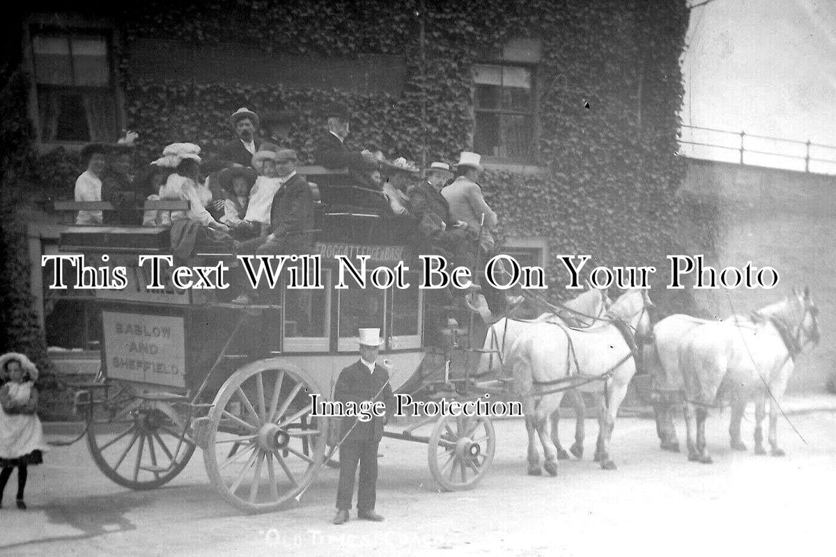 YO 6770 - Old Times Coach, Sheffield & Baslow, Yorkshire c1910