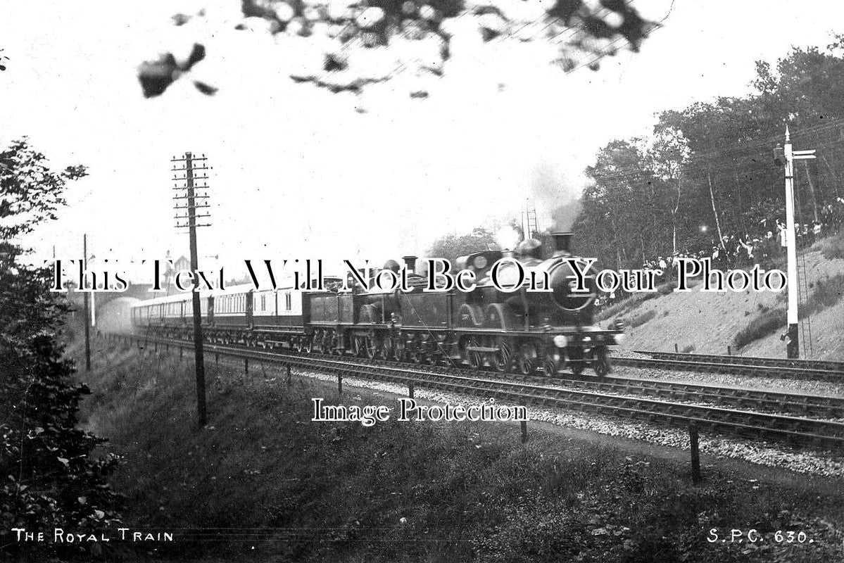 YO 6821 - The Royal Train, Millhouses Railway Station, Yorkshire c1905