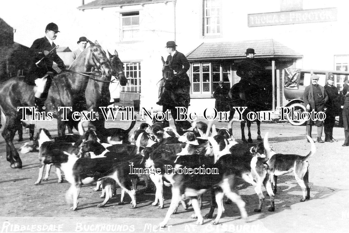 YO 6836 - Ribblesdale Buckhounds Meet At Gisburn, Yorkshire