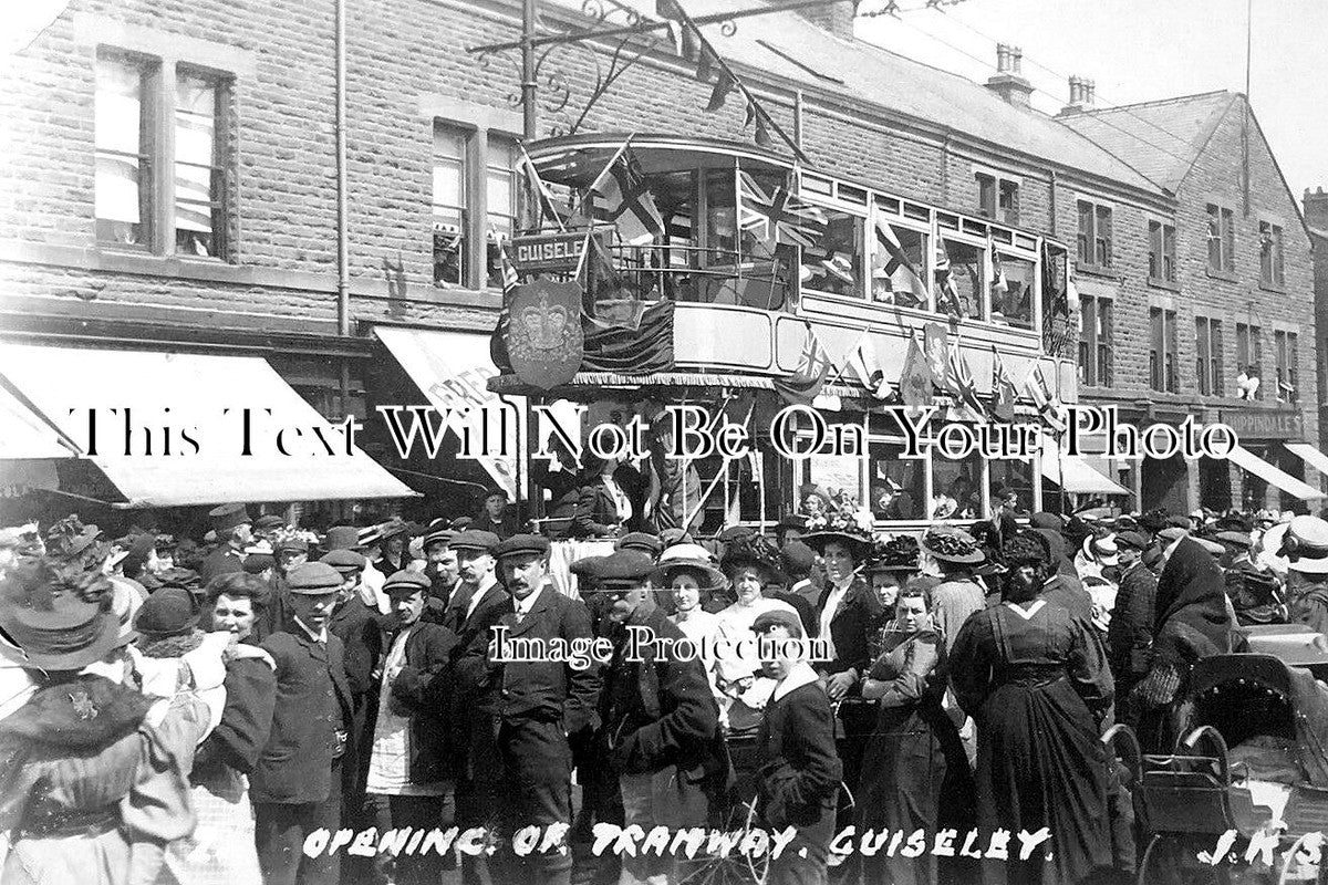 YO 6842 - Opening Of Tramway, Guiseley, Leeds, Yorkshire