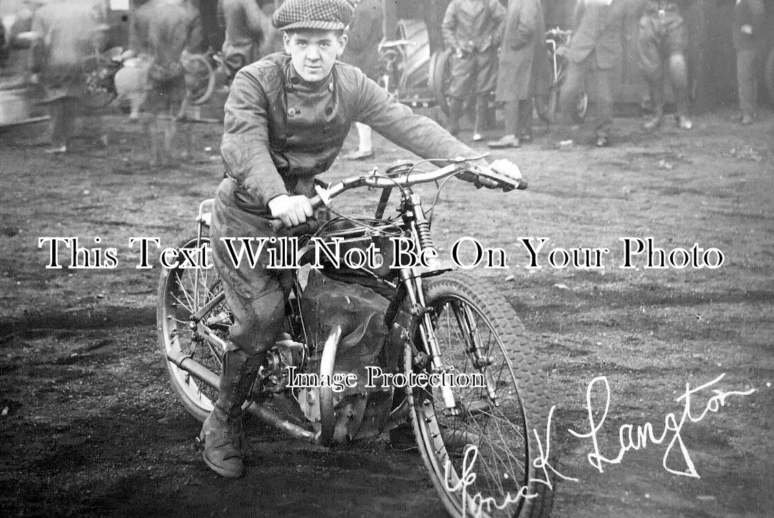YO 6849 - Speedway Motorcycle Racer Eric Langton, Yorkshire
