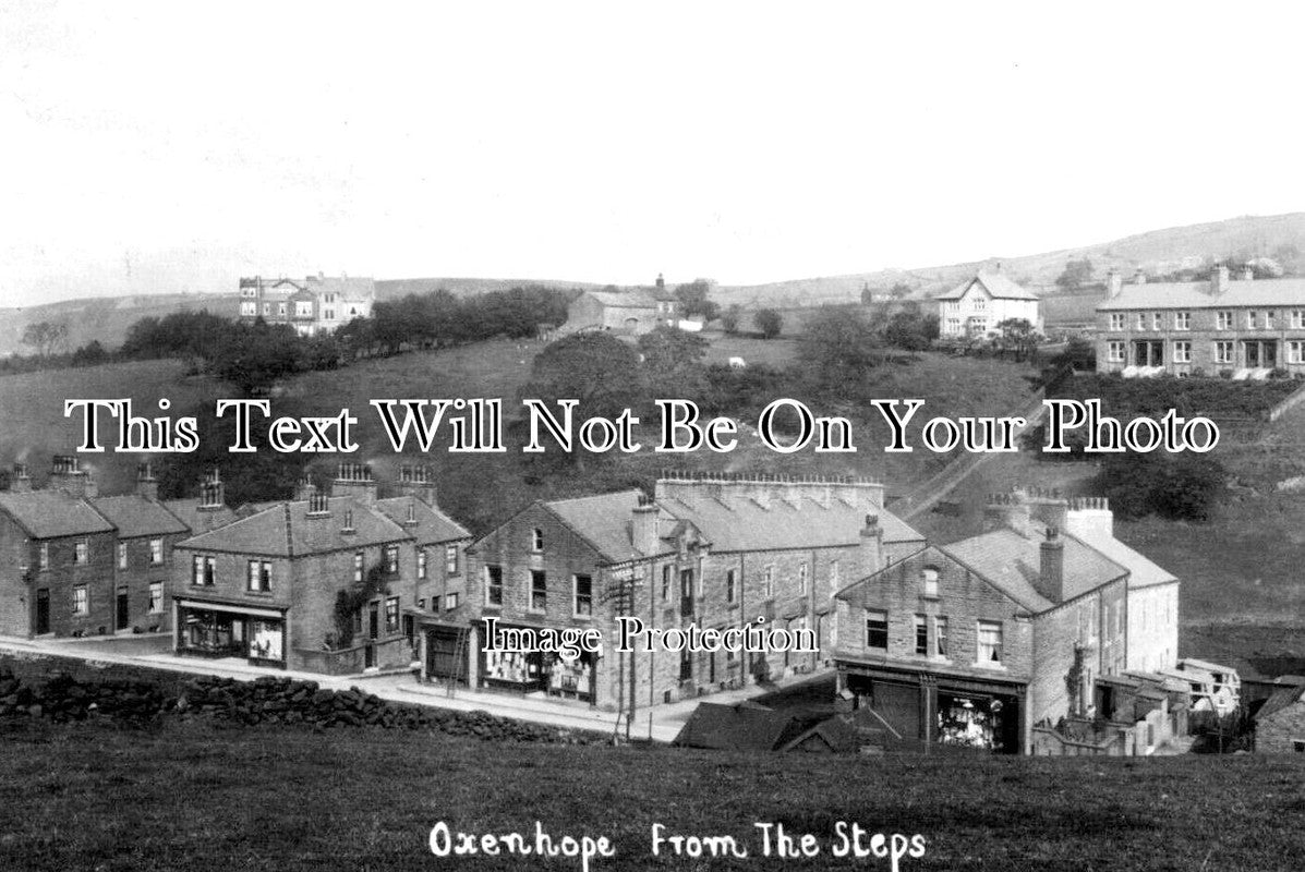 YO 7002 - Oxenhope From The Steps, Keighley, Yorkshire