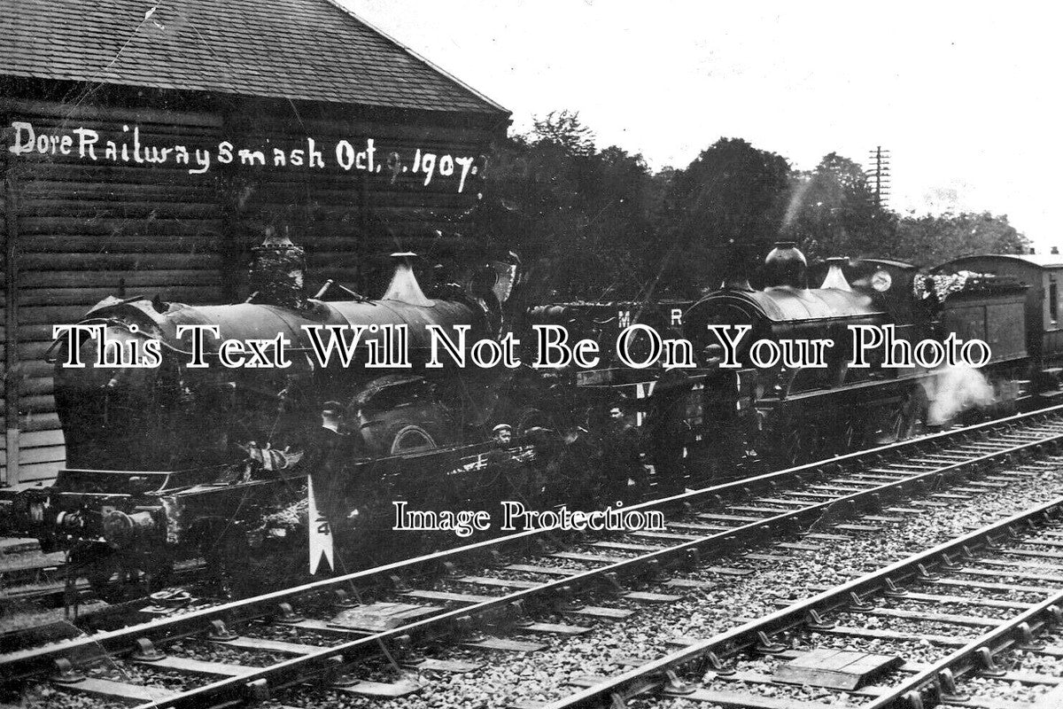 YO 7006 - Dore Railway Smash, Sheffield, Yorkshire 1907