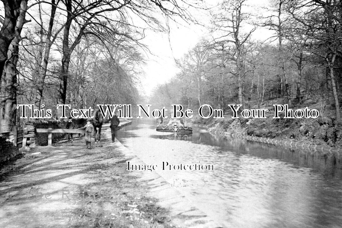 YO 7095 - Canal & Barge, The Rein, Thackley, Bradford, Yorkshire