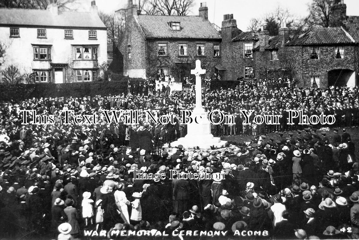 YO 717 - Acomb War Memorial Ceremony, York, Yorkshire