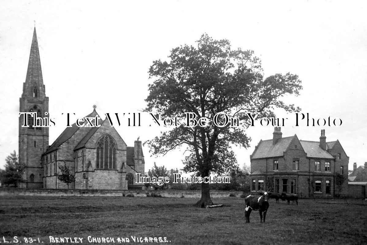 YO 7177 - Bentley Church & Vicarage, Doncaster, Yorkshire
