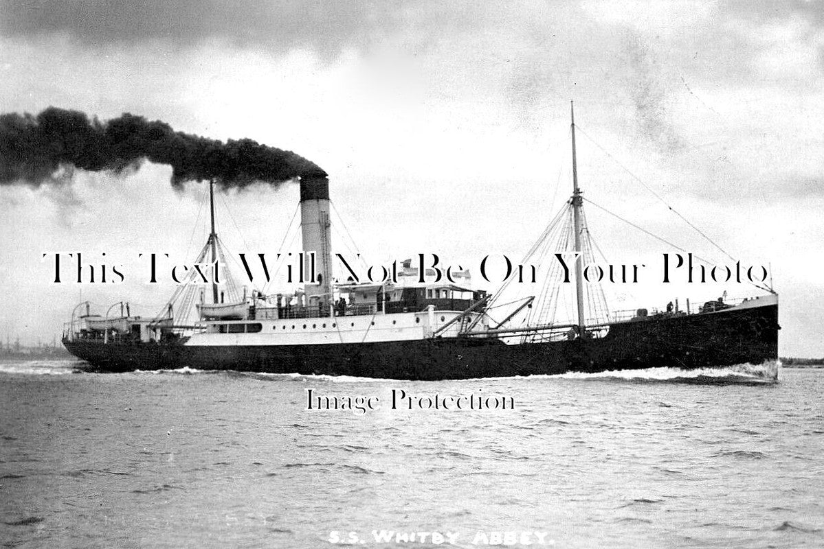 YO 7179 - SS Whitby Abbey Steam Ship, Yorkshire c1925