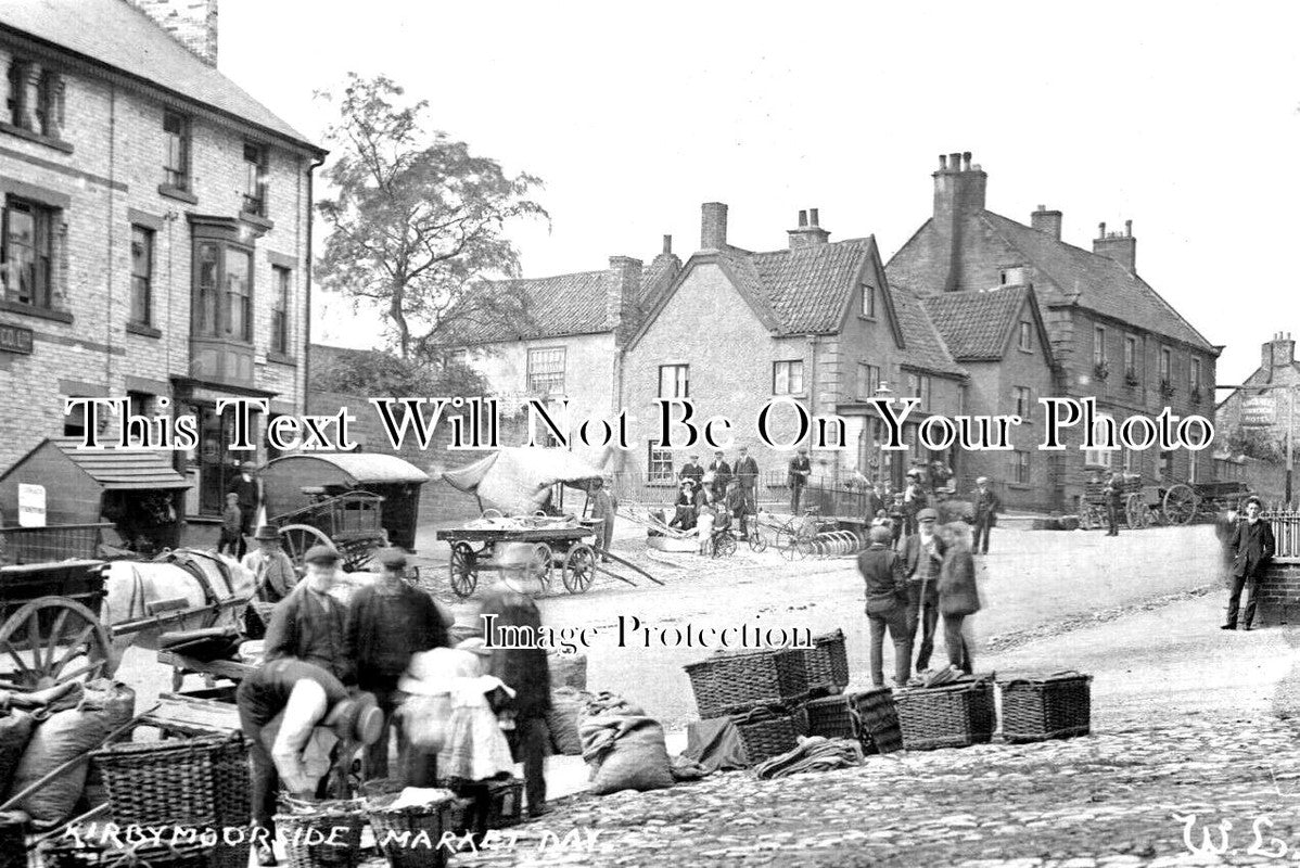 YO 7348 - Kirbymoorside Market Day, Yorkshire c1911