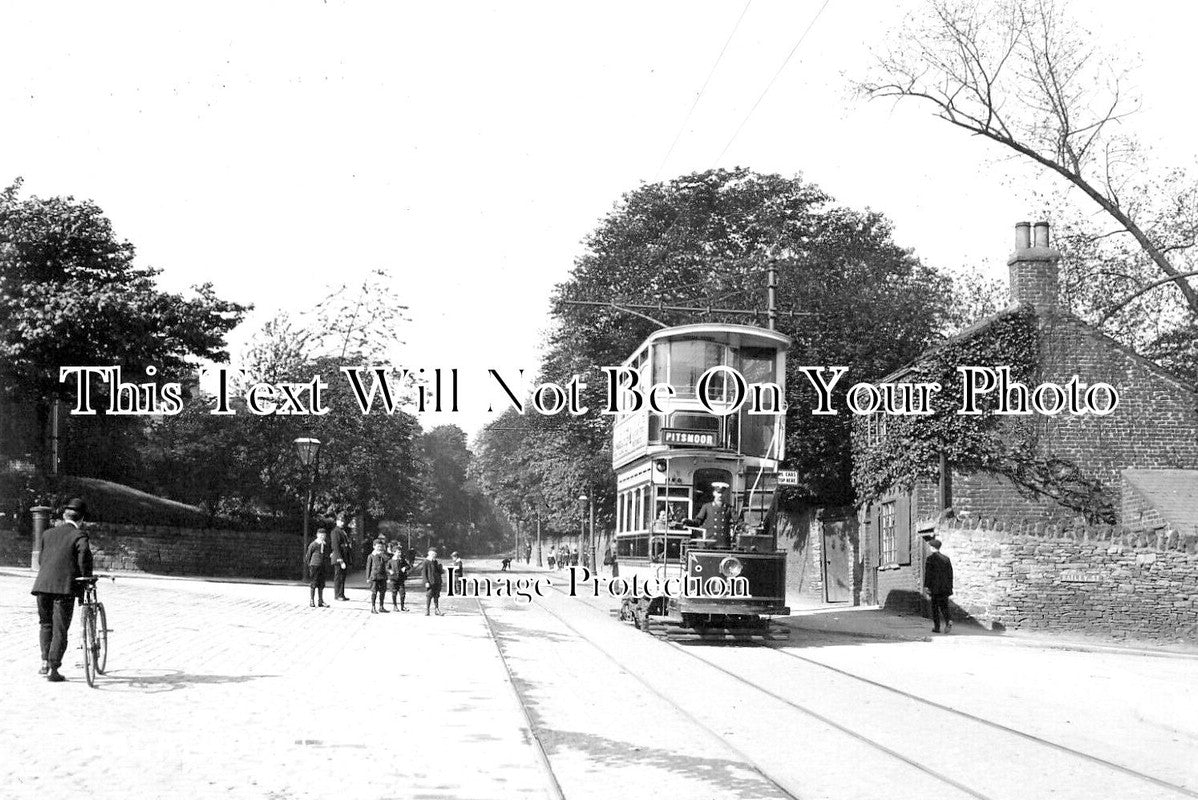 YO 7350 - Tram At Osgathorpe, Sheffield, Yorkshire
