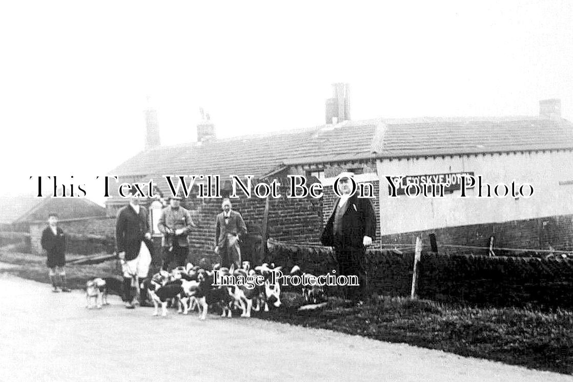 YO 7384 - Pack of Hounds, Isle Of Skye Hotel, Meltham, Yorkshire