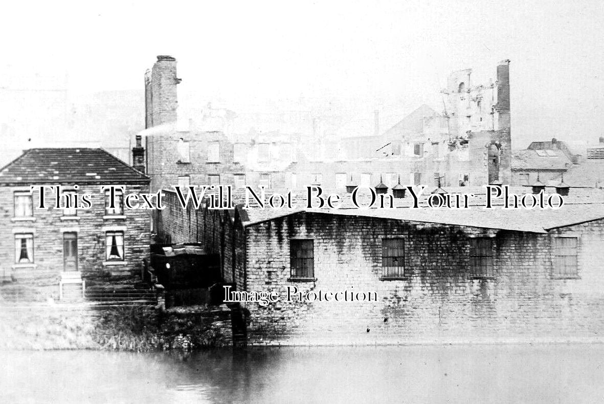 YO 7507 - Sands Mill After The Fire, Mirfield, Yorkshire 1905