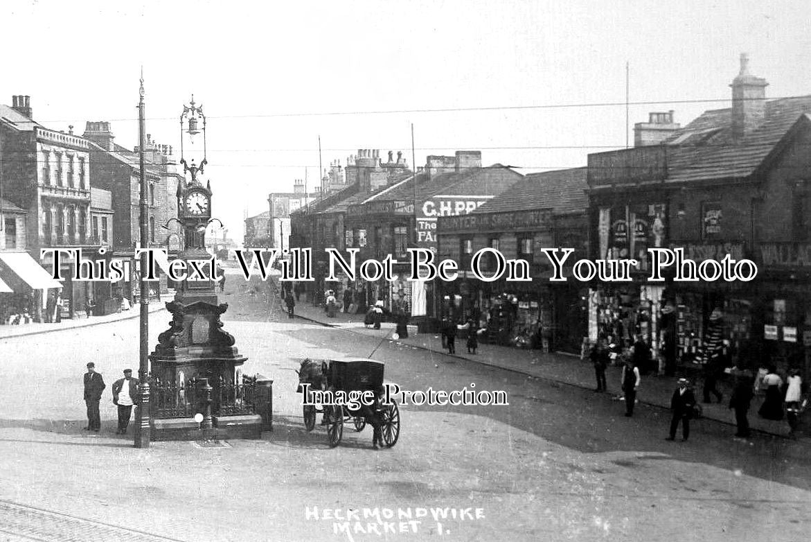 YO 7532 - Heckmondwike Market Place, Yorkshire