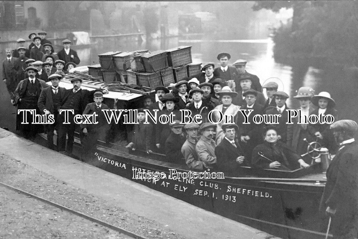 YO 7539 - Victoria Hotel Angling Club Outing, Sheffield, Yorkshire 1913