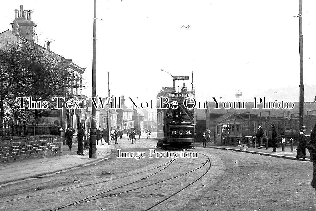 YO 7626 - Tram At Cleckheaton, Yorkshire