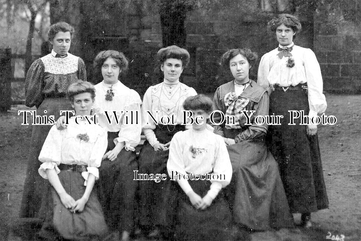 YO 7635 - Staff At Church School, Methley, Yorkshire c1909