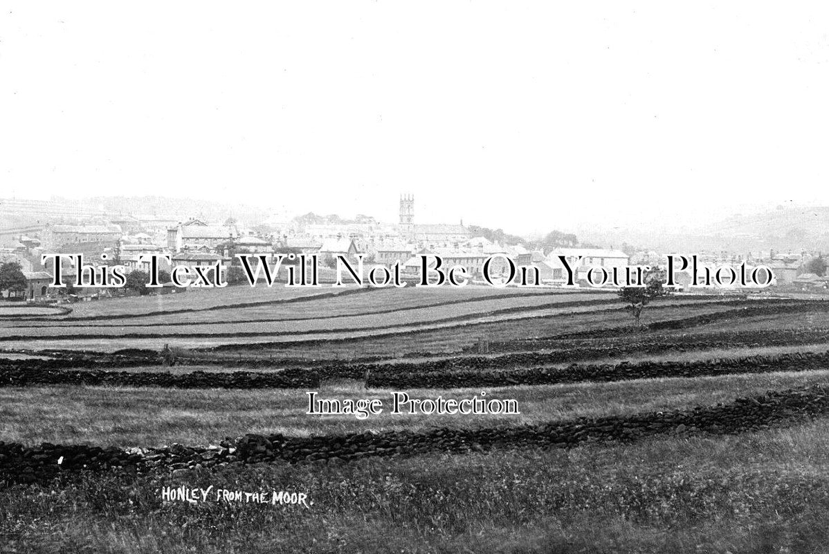 YO 7663 - Honley From The Moor, Yorkshire c1906
