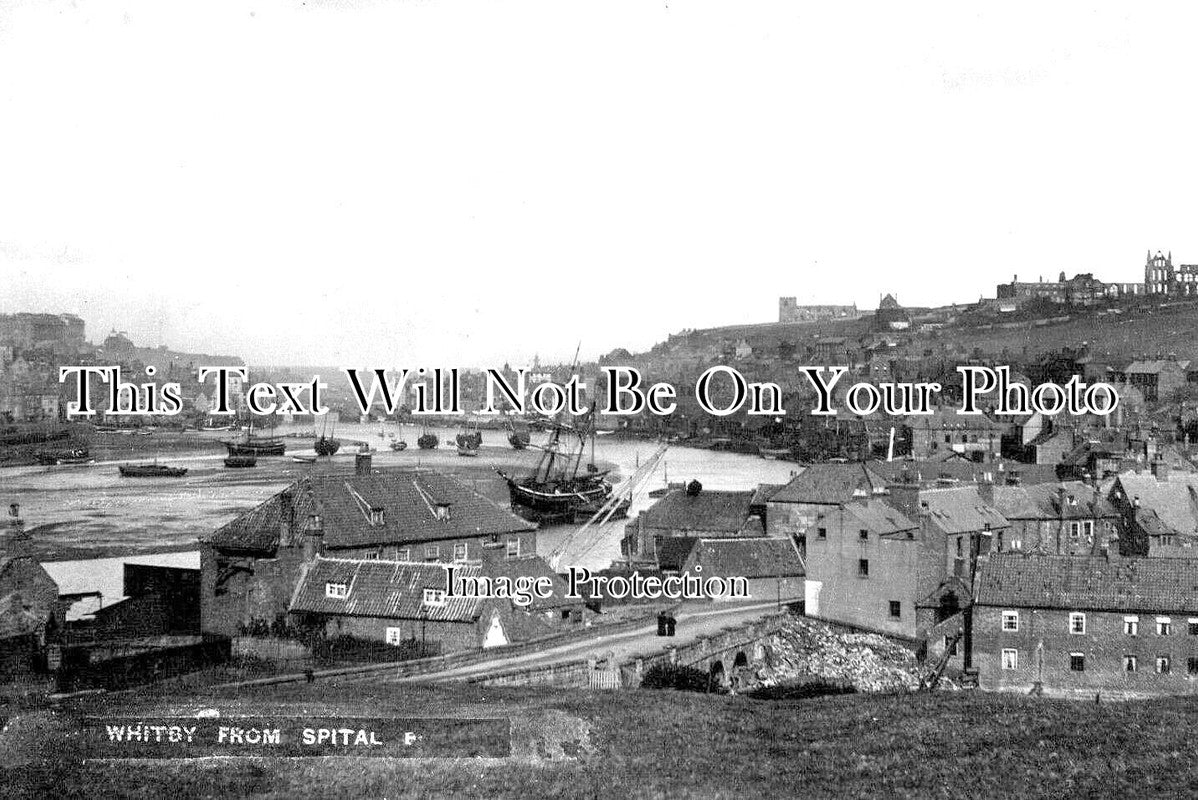 YO 7715 - Whitby From Spital Bridge, Yorkshire c1911