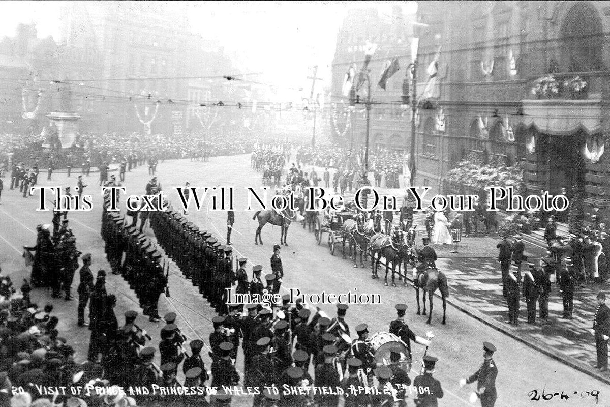 YO 7901 - Royal Visit To Sheffield, Yorkshire 1909