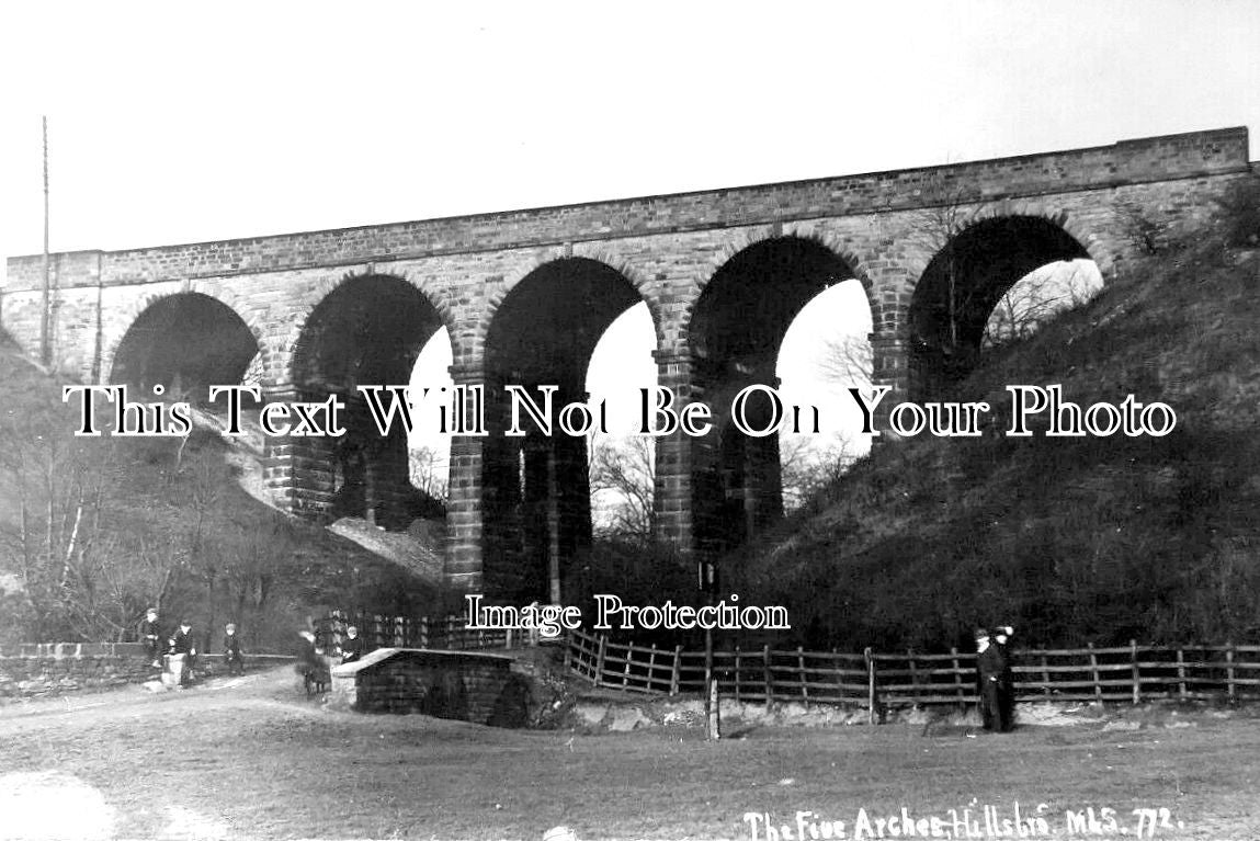 YO 7998 - The Five Arch Viaduct, Hillsborough, Sheffield, Yorkshire