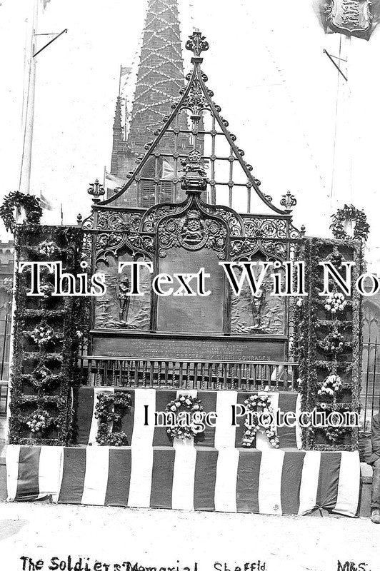 YO 8257 - The Soldiers Memorial, Sheffield, Yorkshire