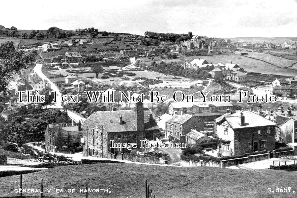 YO 8381 - General View Of Haworth, Yorkshire
