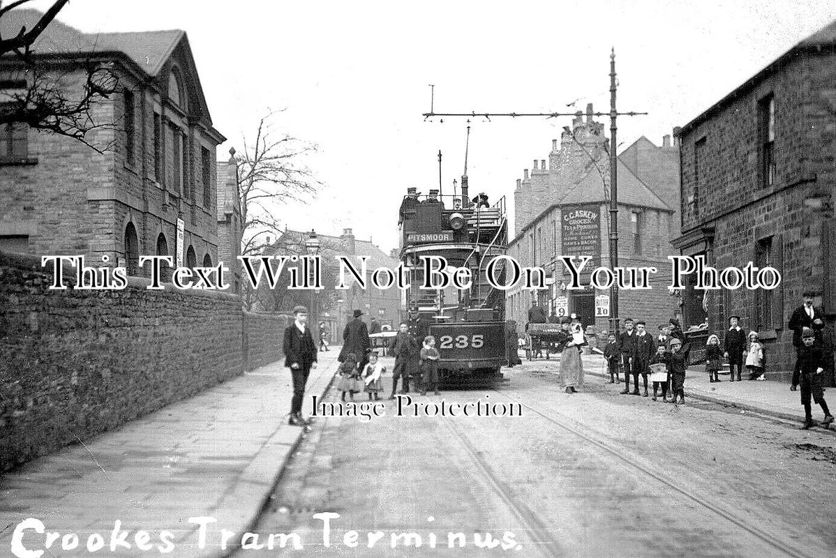 YO 8458 - Crookes Tram Terminus, Sheffield, Yorkshire