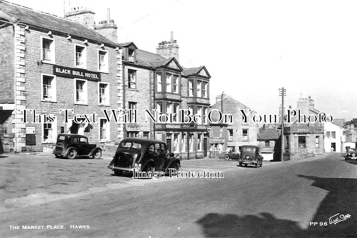 YO 8462 - Black Bull Hotel, The Market Place, Hawes, Yorkshire – JB Archive