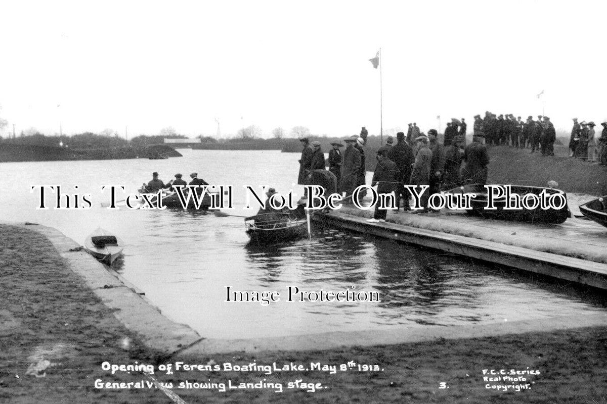 YO 8472 - Ferens Boating Lake, Hull, Yorkshire 1913