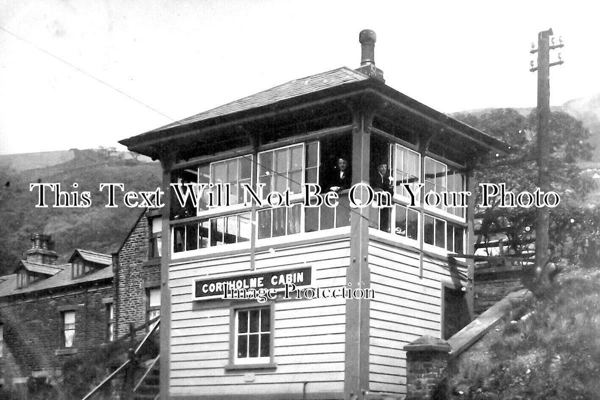YO 8496 Cornholme Cabin Signal Box, Todmorden, Yorkshire c1906 JB Archive