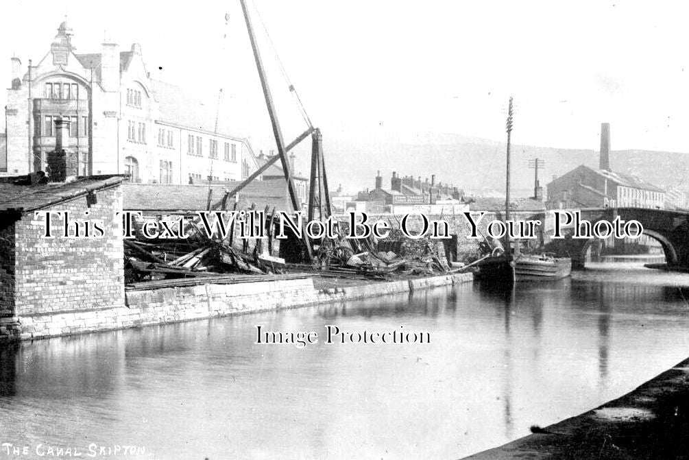 YO 8548 - The Canal, Skipton, Yorkshire c1906