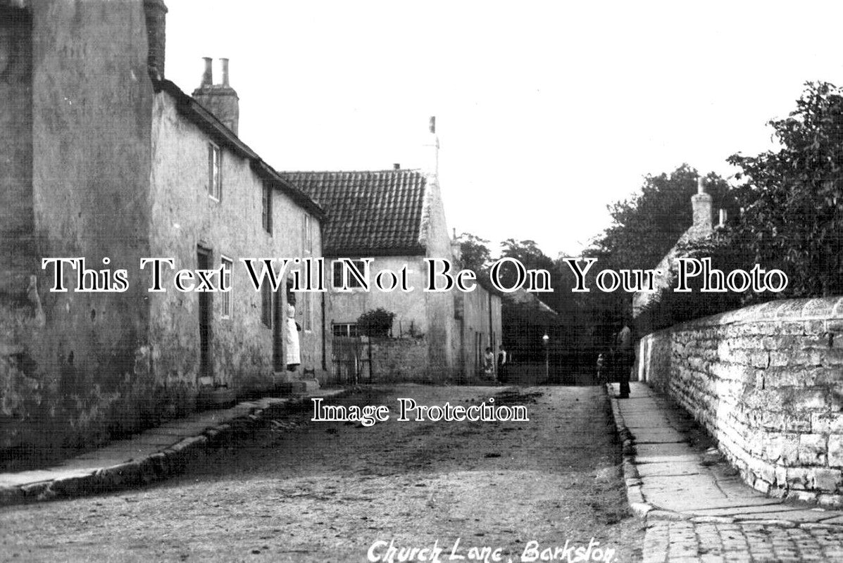 YO 8590 - Church Lane, Barkston Ash, Yorkshire c1909