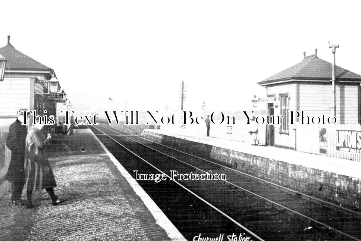 YO 8637 - Churwell Railway Station, Leeds, Yorkshire c1909