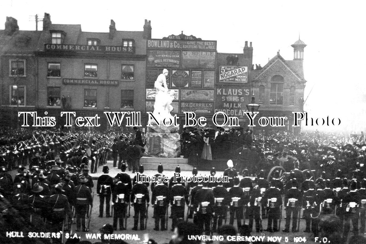 YO 8997 - Unveiling South Africa War Memorial, Hull, Yorkshire 1904