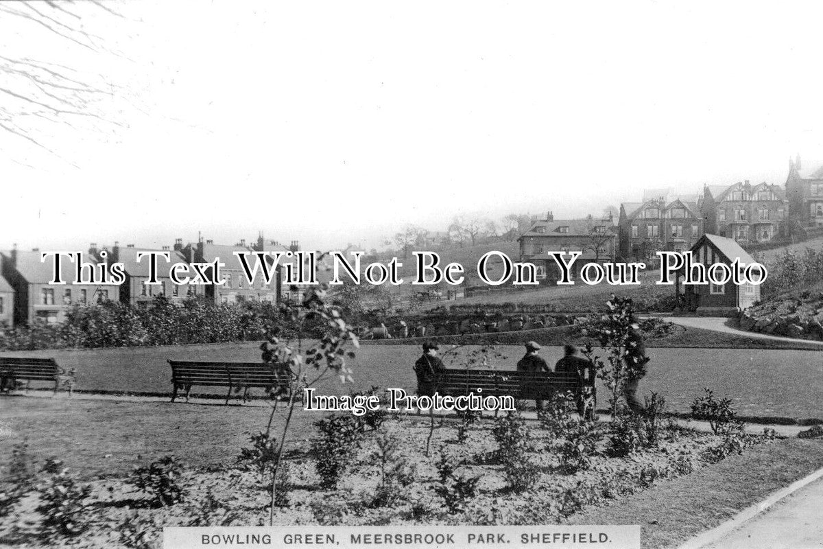 YO 9186 - Bowling Green, Meersbrook Park, Sheffield, Yorkshire c1918