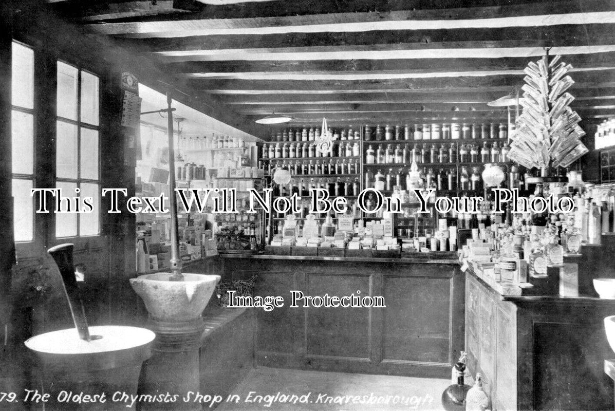 YO 9192 - Oldest Chemist Shop In England, Knaresborough, Yorkshire