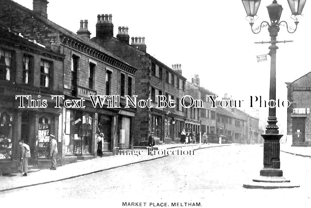YO 9218 - Market Place, Meltham, Yorkshire c1911
