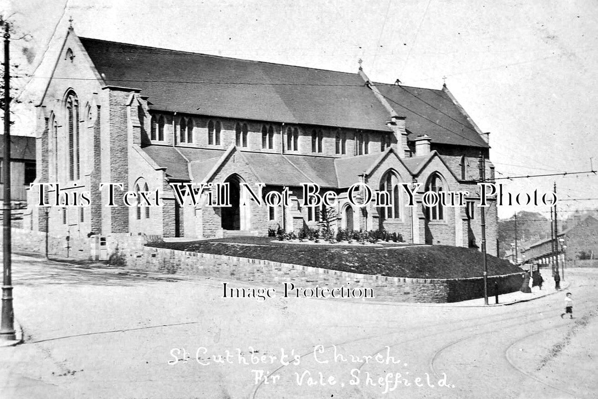 YO 9273 - St Cuthberts Church, Fir Vale, Sheffield, Yorkshire c1906