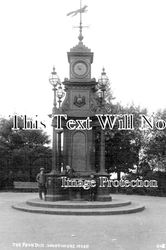YO 9510 - The Fountain, Woodhouse Moor, Yorkshire c1923