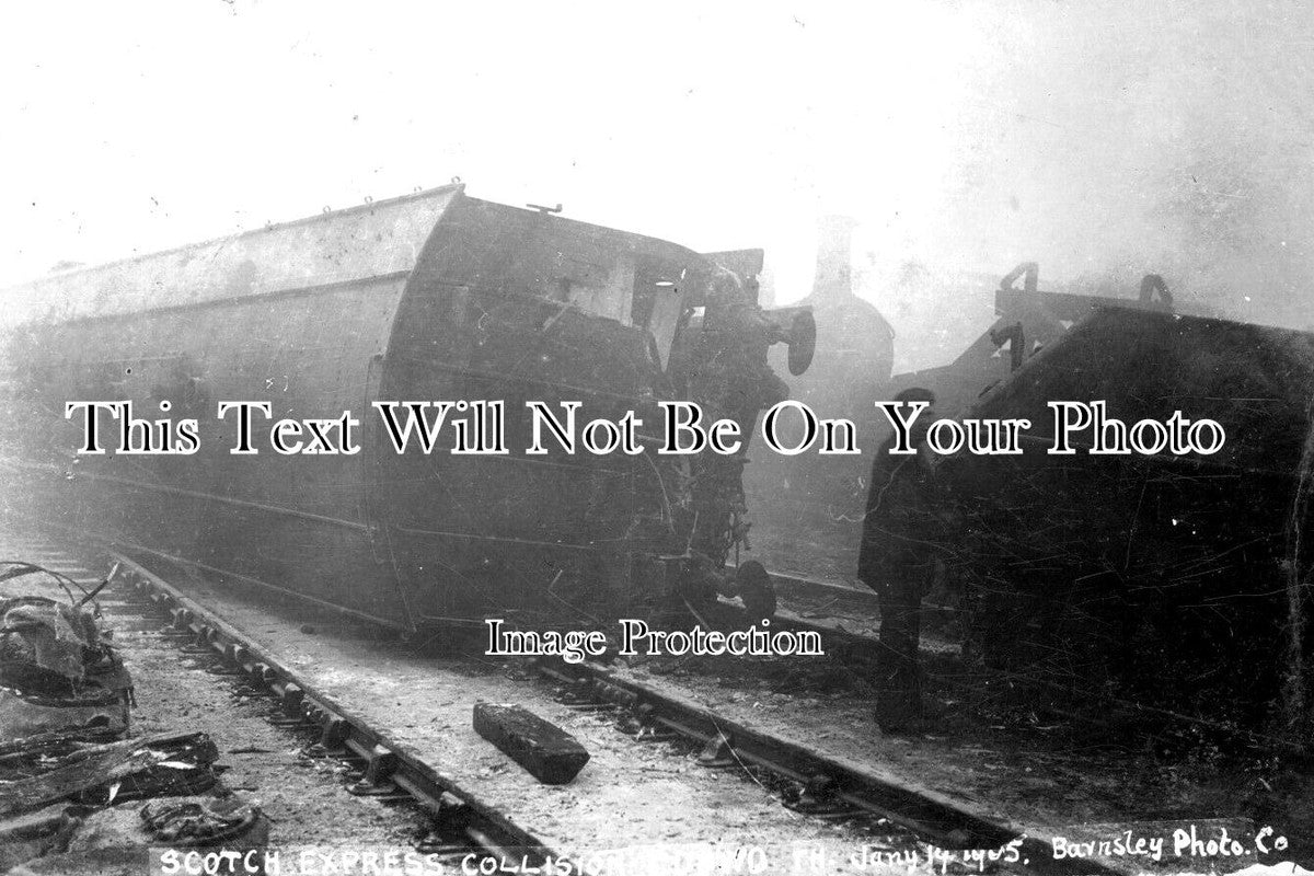 YO 9556 - Scotch Express Railway Accident, Cudworth, Yorkshire