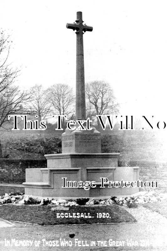 YO 9597 - Eccleshall War Memorial, Sheffield, Yorkshire