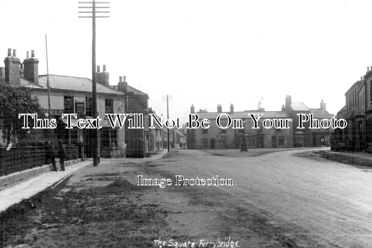 YO 9678 - The Square & Golden Lion Pub, Ferrybridge, Yorkshire