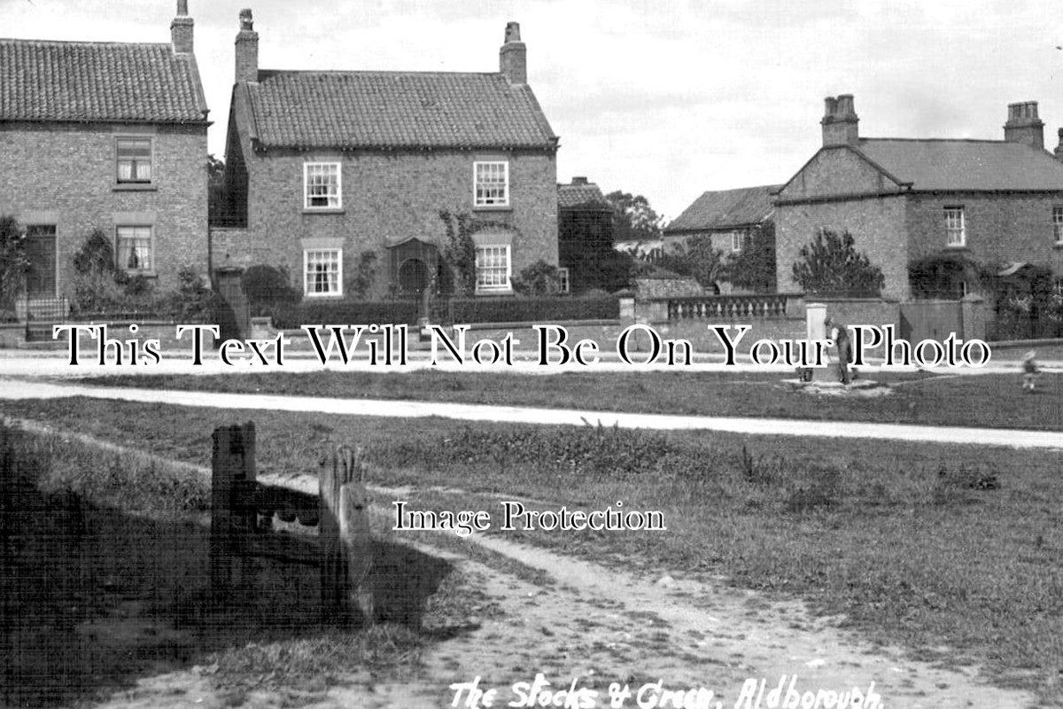 YO 9768 - The Stocks & Green, Aldborough, Yorkshire c1911