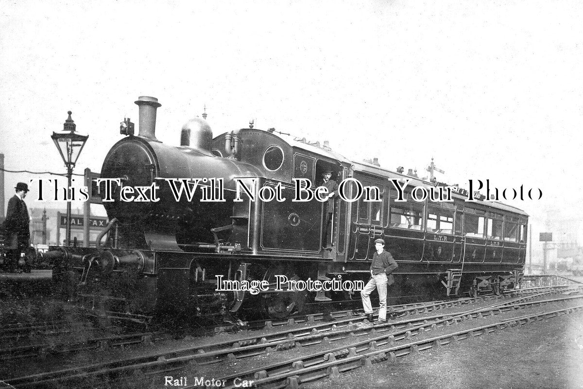 YO 9889 - Rail Motor Car, Halifax Railway Station, Yorkshire