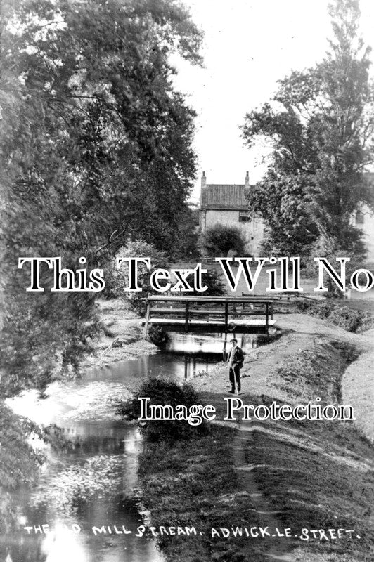 YO 9988 - The Old Mill & Stream, Adwick Le Street, Yorkshire