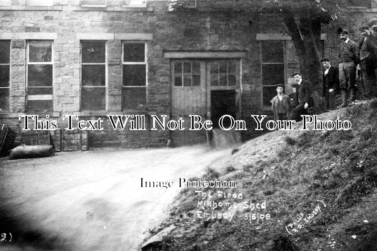Yo 6734 - The Flood, Millholme Shed, Embsay, Yorkshire 1908